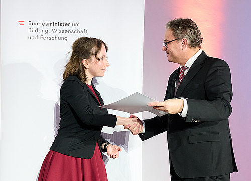 Award of Excellence für Anna Ramirez-Obermayer (Foto: BMBWF/Fotografie Sabine Klimpt/ Lichtblick KG)