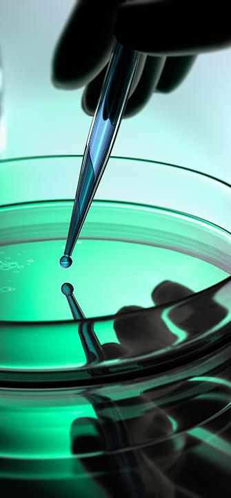 Petrischale und Pipette Petrischale und Pipette