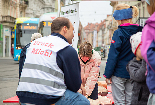 In der Innenstadt wurde fleißig wiederbelebt