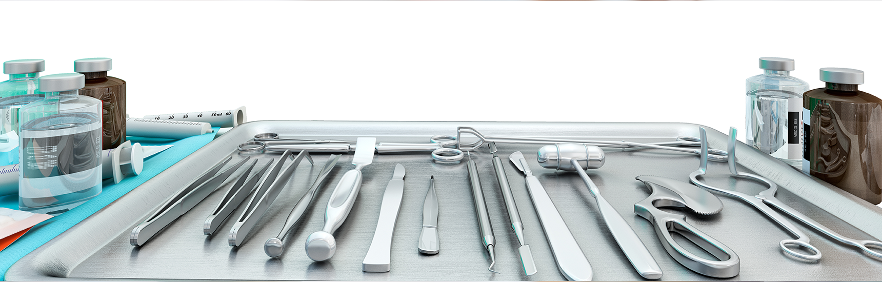 Surgical instruments on the Table 3d
